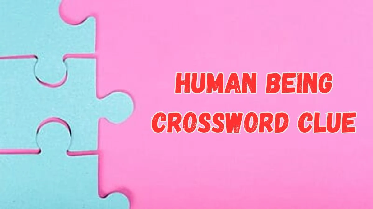 Human being Crossword Clue 6 Letters