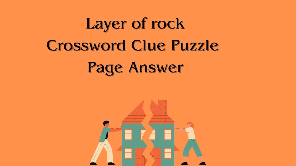 Layer of rock Crossword Clue Puzzle Page Answer