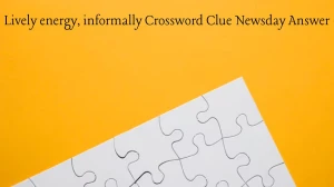 Lively energy, informally Crossword Clue