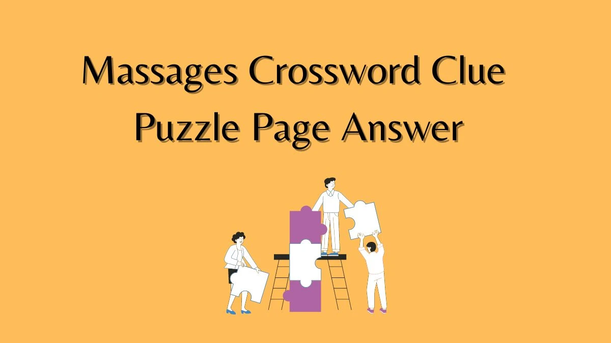 Massages Crossword Clue Puzzle Page Answer