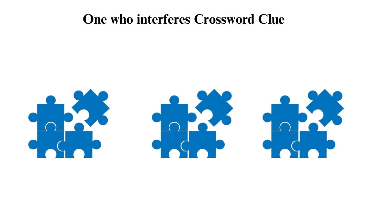 One who interferes Crossword Clue