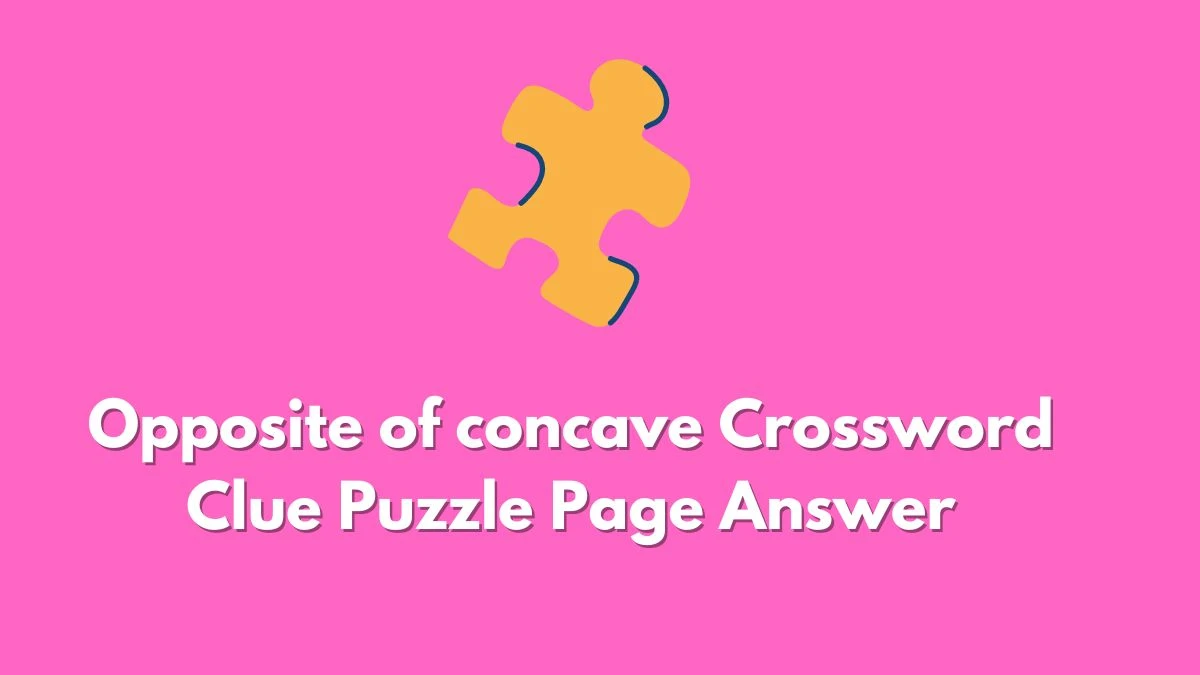 Opposite of concave Crossword Clue Puzzle Page Answer