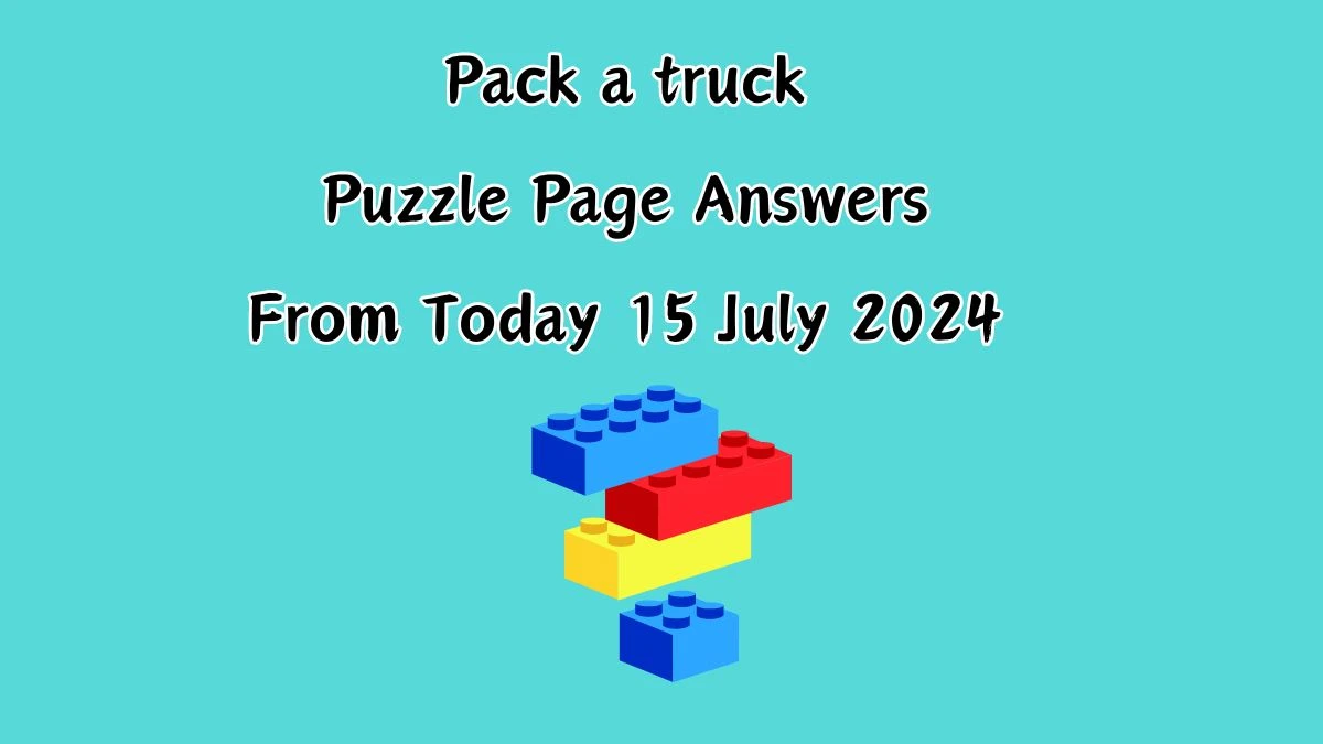 Pack a truck Puzzle Page