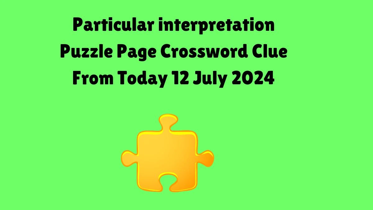 Particular interpretation Puzzle Page