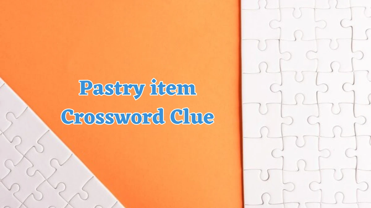 Pastry item Crossword Clue 3 Letters