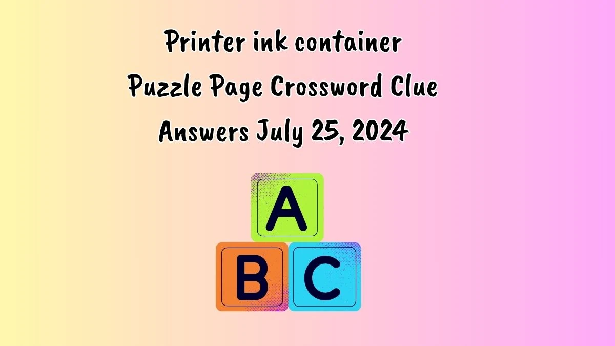 Printer ink container Puzzle Page