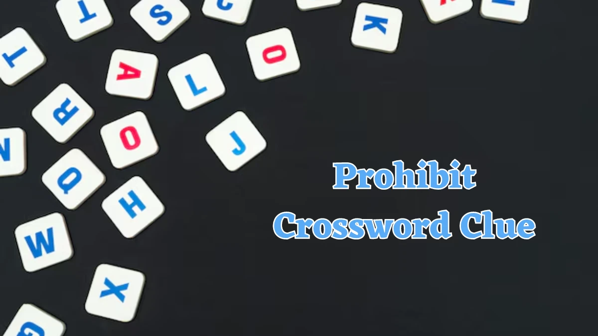 Prohibit Crossword Clue 3 Letters