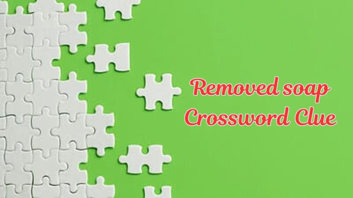 Removed soap Crossword Clue 6 Letters