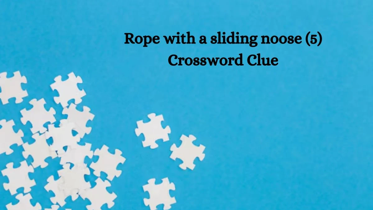 Rope with a sliding noose (5) Crossword Clue