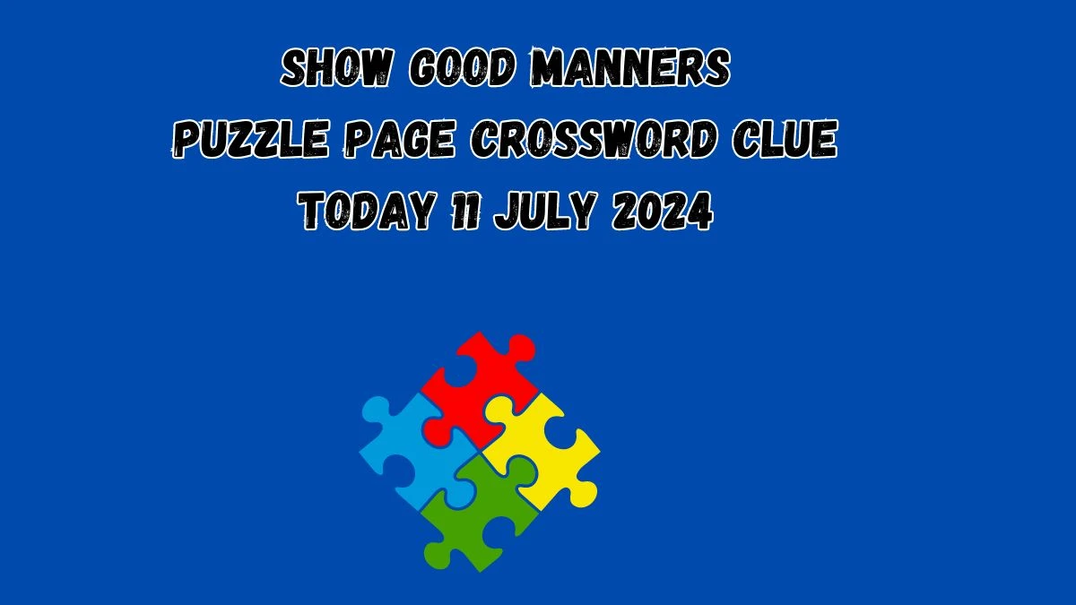 Show good manners Puzzle Page