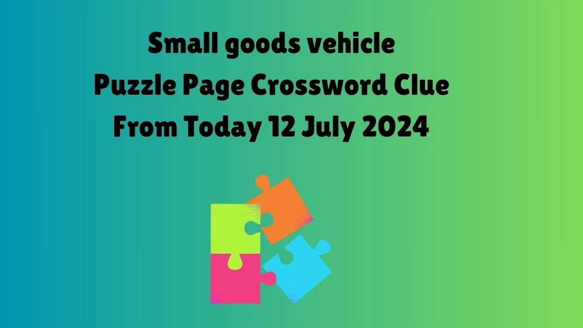 Small goods vehicle Puzzle Page