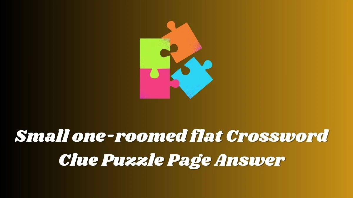 Small one-roomed flat Crossword Clue Puzzle Page Answer