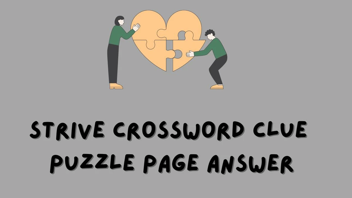 Strive Crossword Clue Puzzle Page Answer