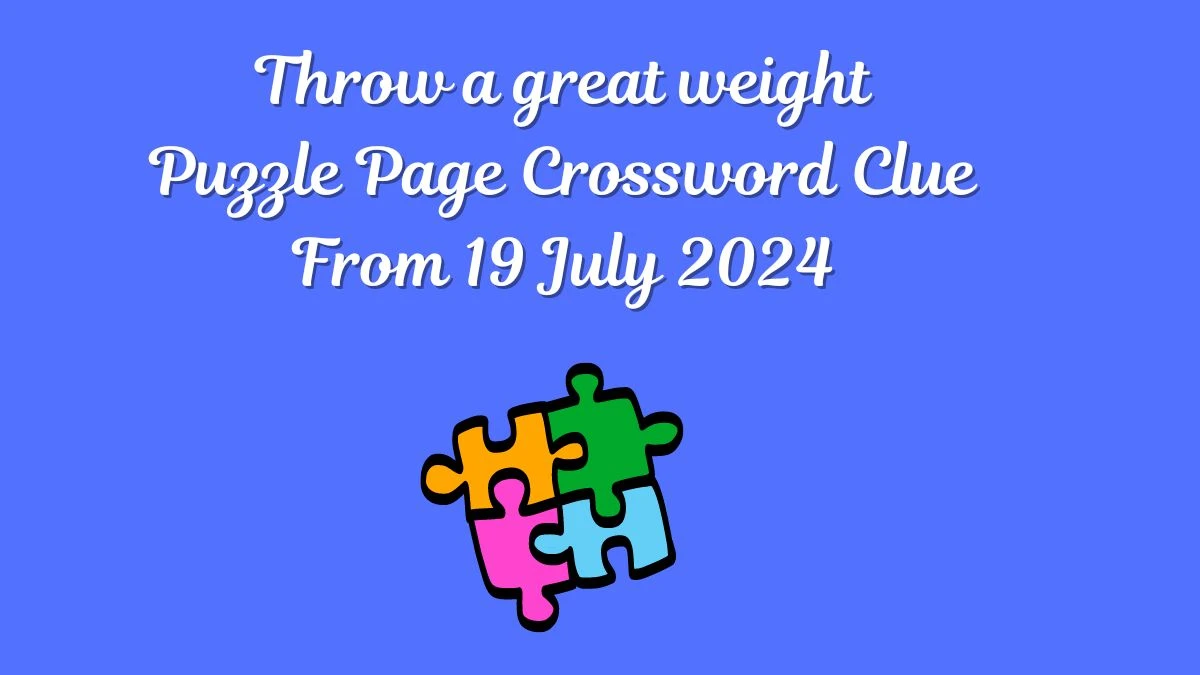 Throw a great weight Puzzle Page