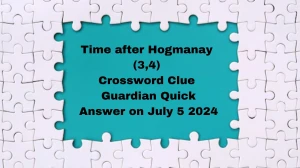 Time after Hogmanay (3,4) Crossword Clue