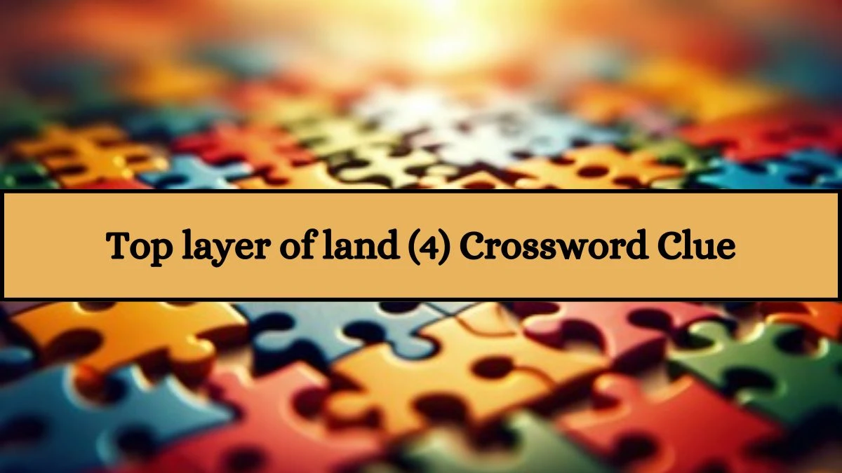 Top layer of land (4) Crossword Clue