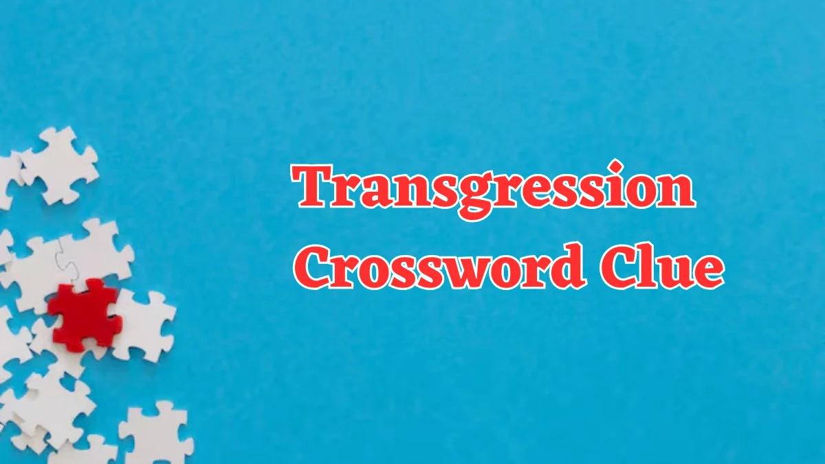 Transgression Crossword Clue 3 Letters