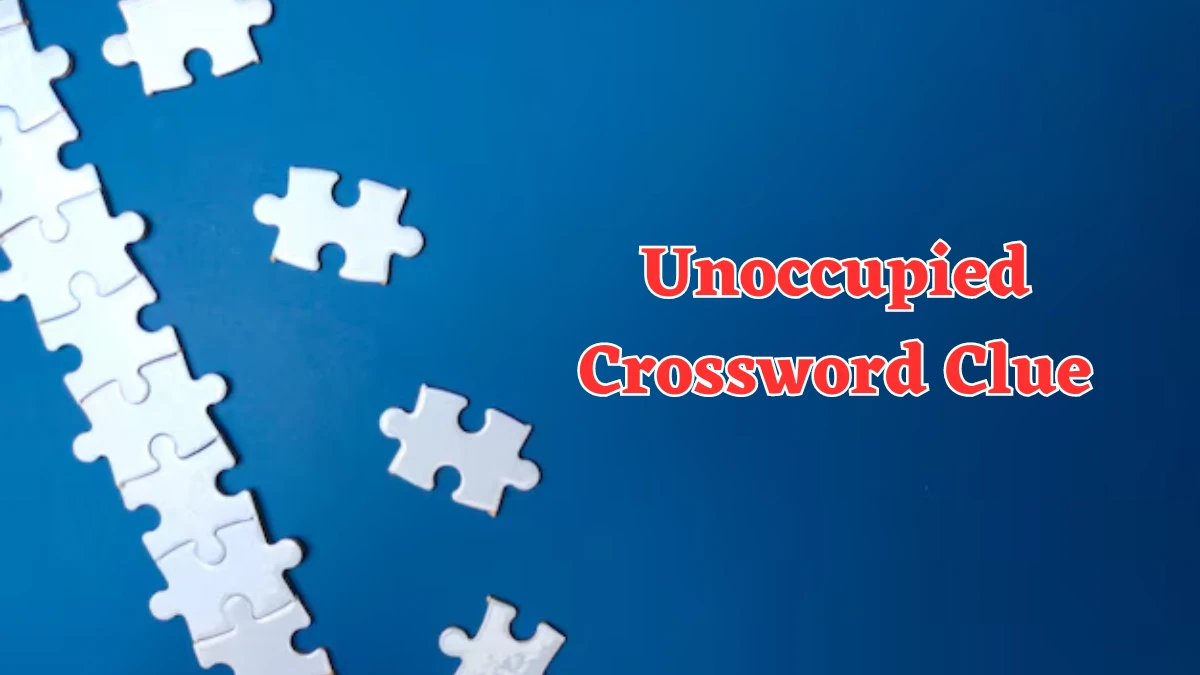 Unoccupied Crossword Clue 4 Letters