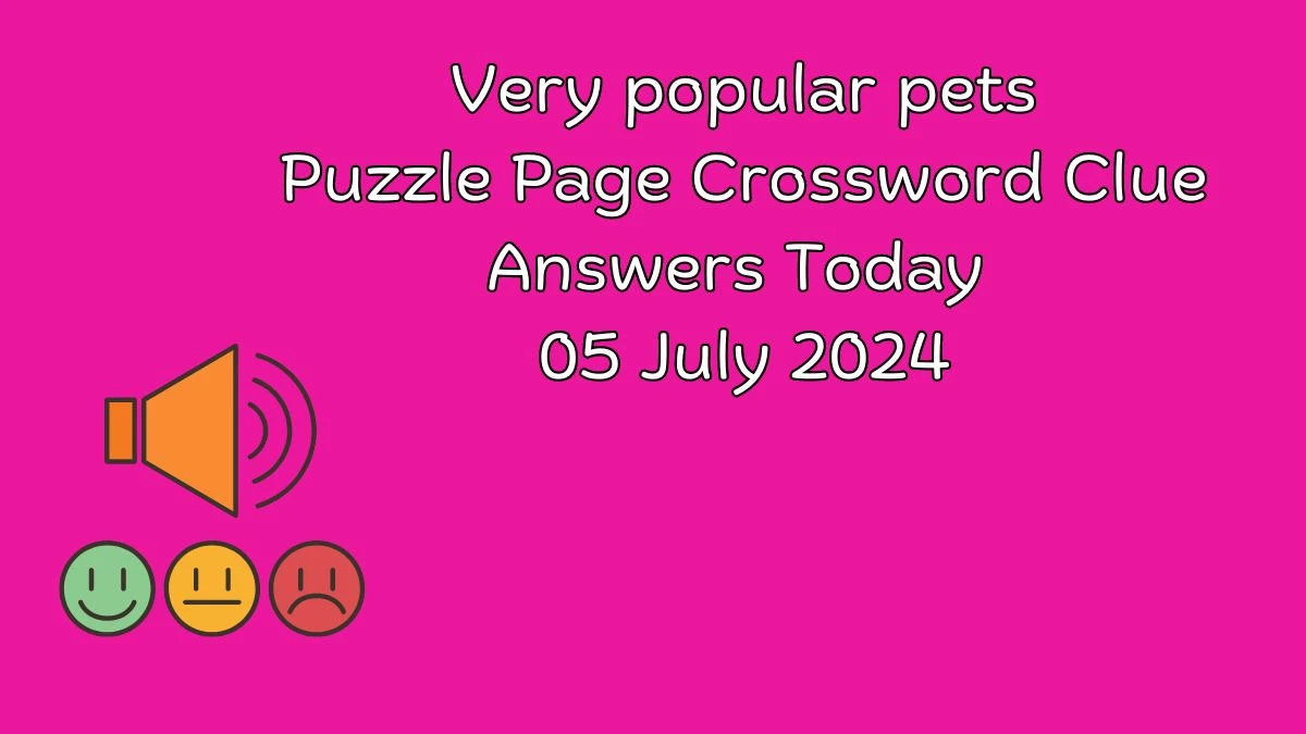 Very popular pets Puzzle Page