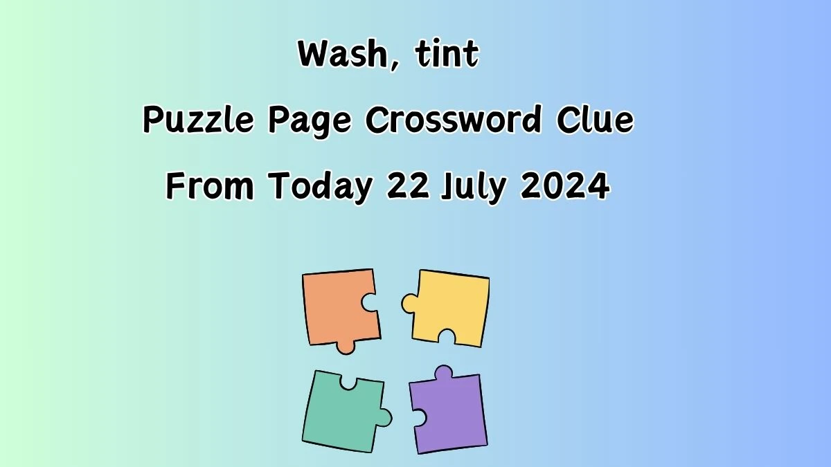 Wash, tint Puzzle Page