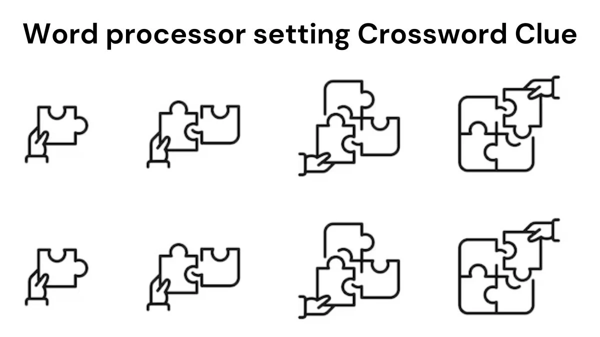 Word processor setting Crossword Clue