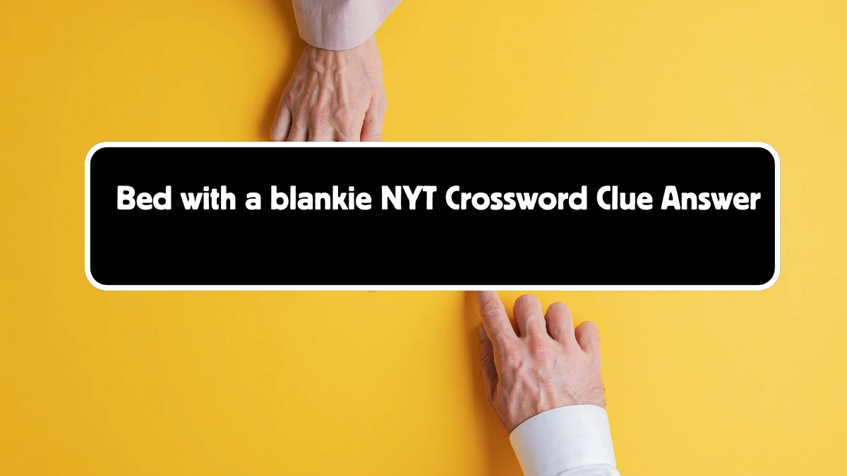 Bed with a blankie NYT Crossword Clue