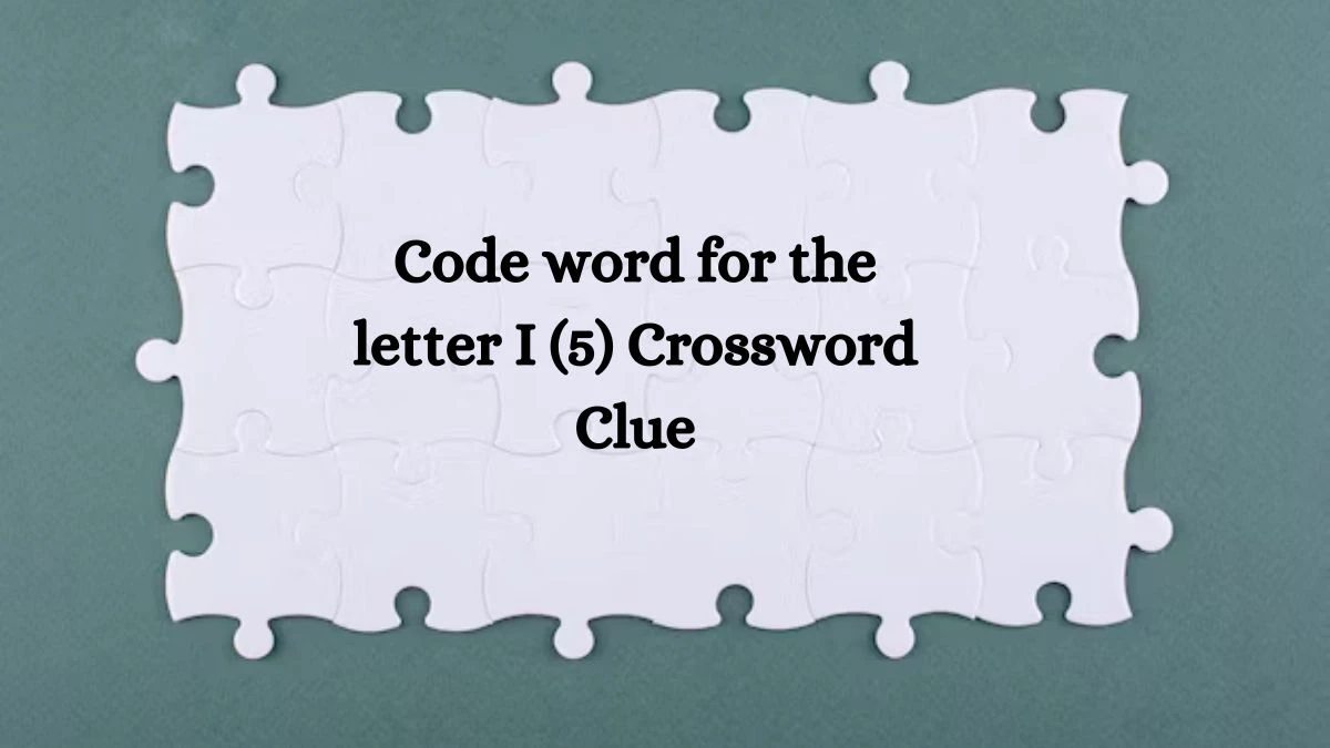 Code word for the letter I (5) Crossword Clue