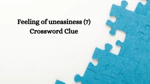 Feeling of uneasiness (7) Crossword Clue