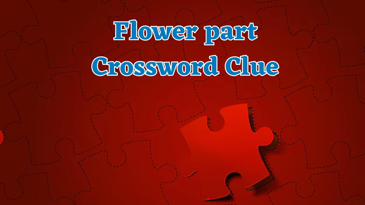 Flower part Crossword Clue