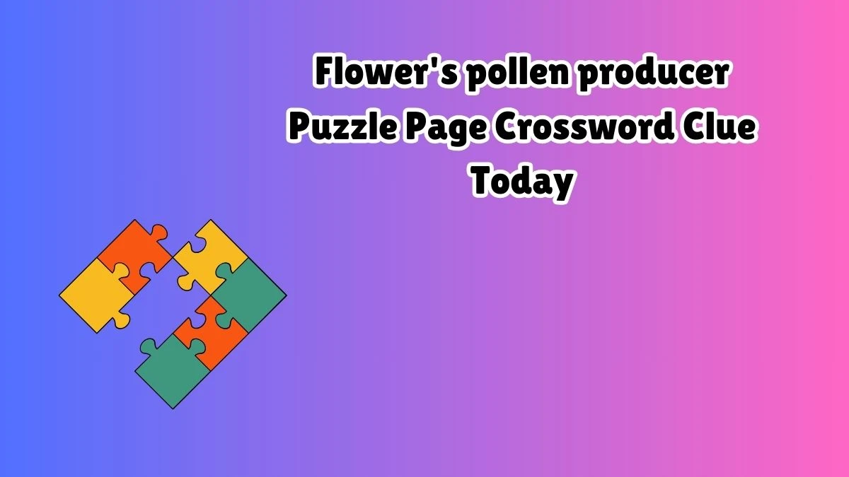 Flower's pollen producer Puzzle Page