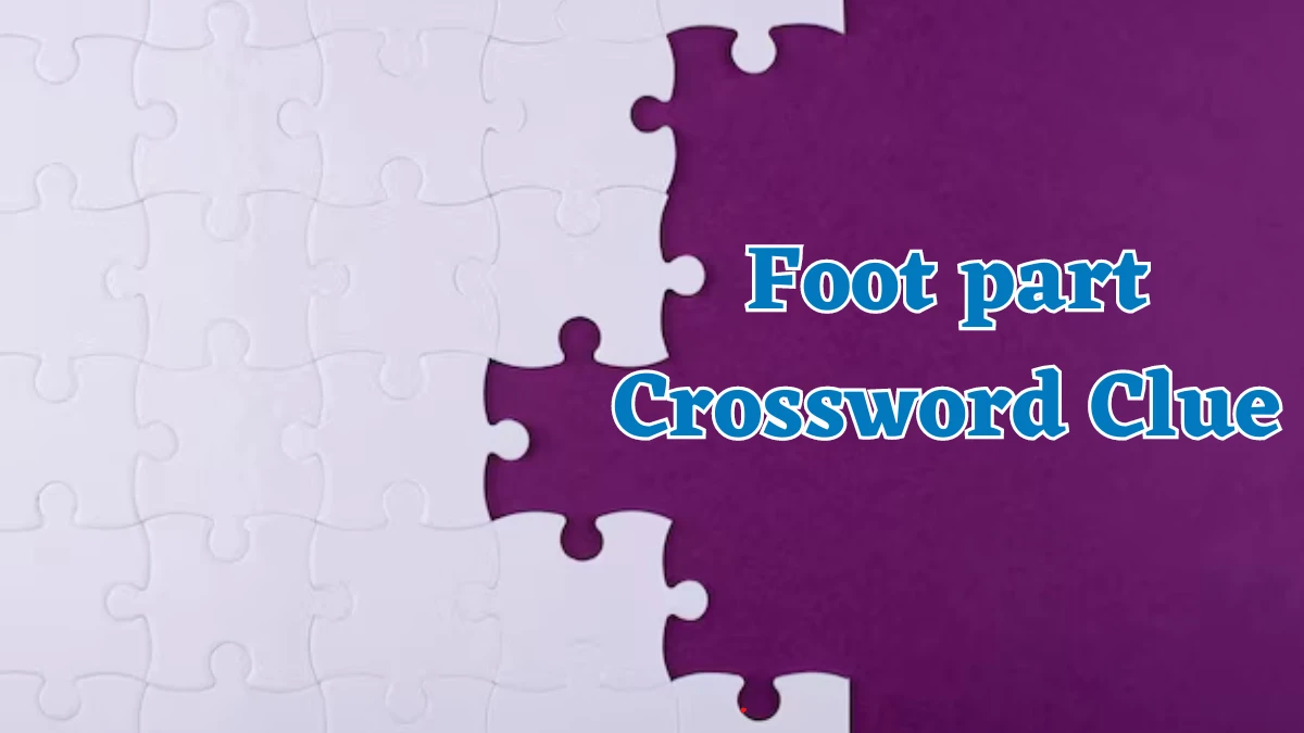 Foot part Crossword Clue