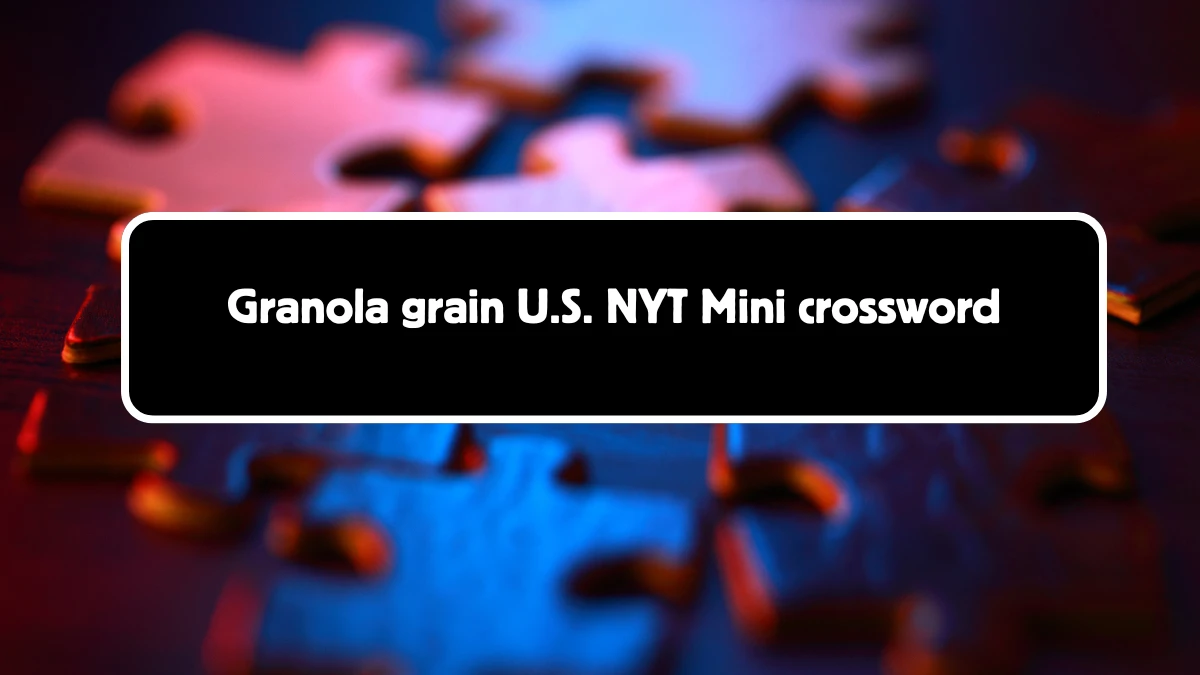 Granola grain NYT Crossword Clue