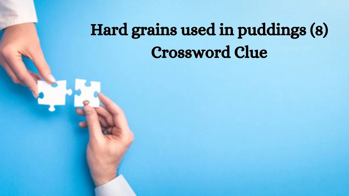 Hard grains used in puddings (8) Crossword Clue