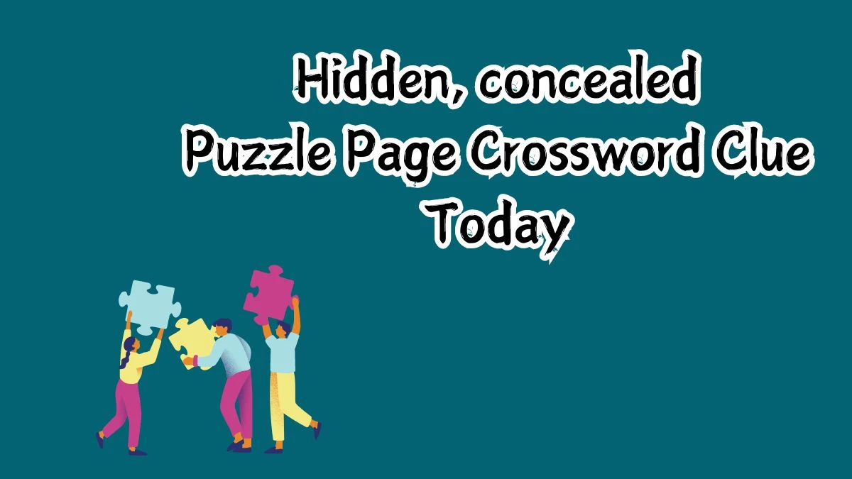 Hidden, concealed Puzzle Page