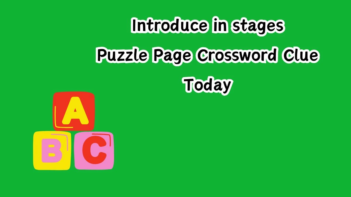 Introduce in stages Puzzle Page