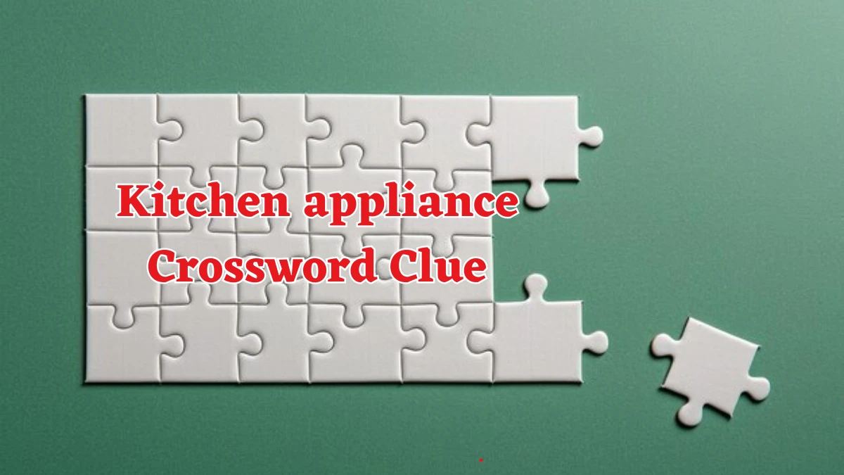 Kitchen appliance Crossword Clue 7 Letters