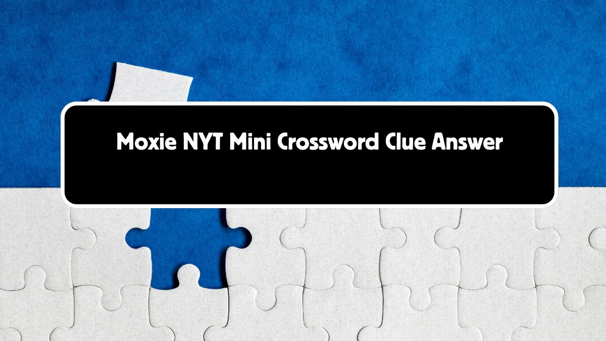 Moxie NYT Crossword Clue