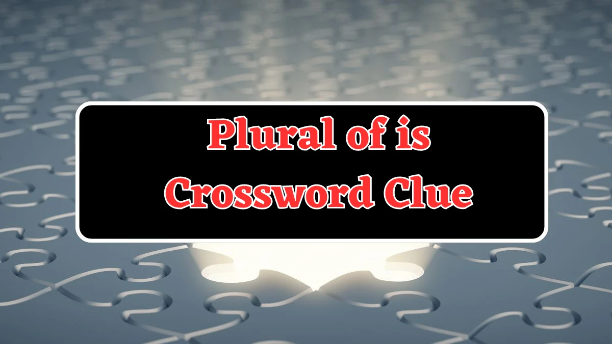 Plural of is Crossword Clue