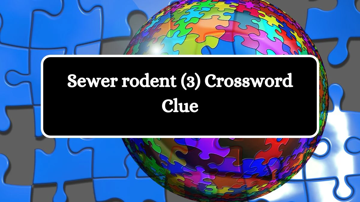 Sewer rodent (3) Crossword Clue