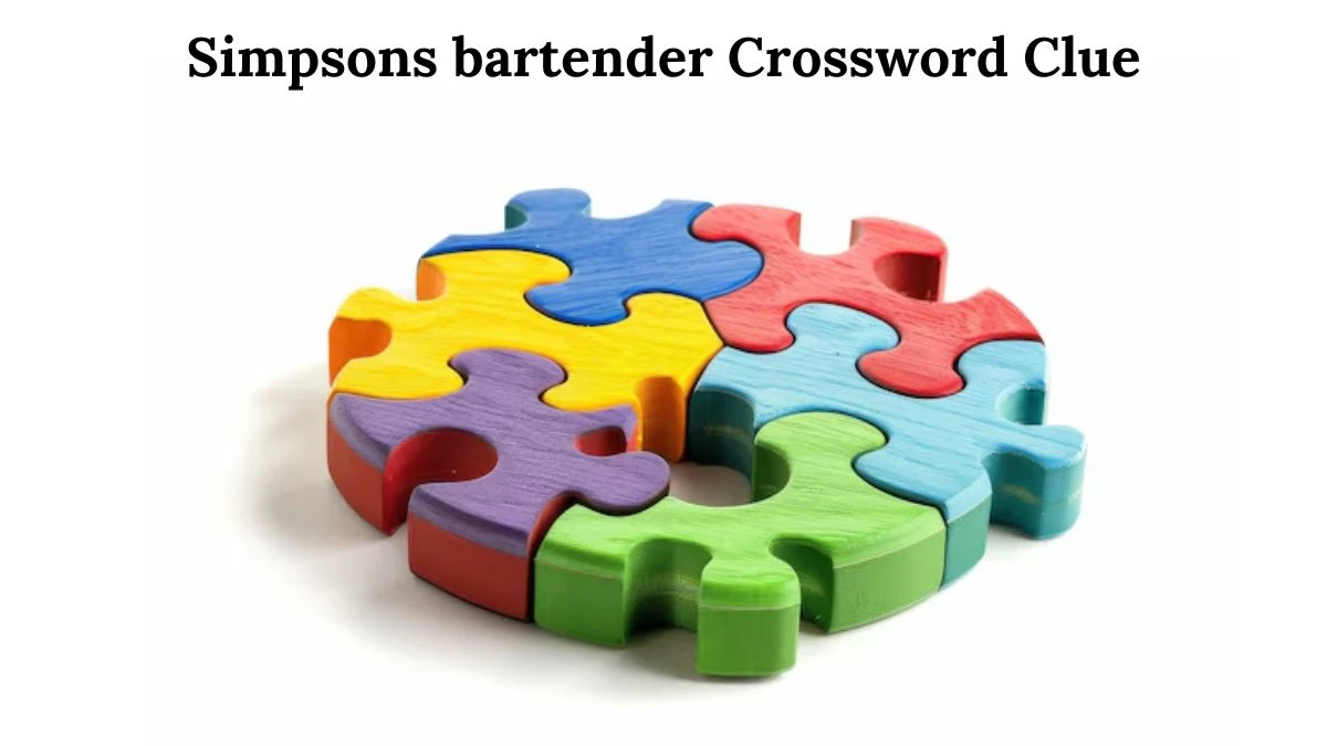 Simpsons bartender Crossword Clue