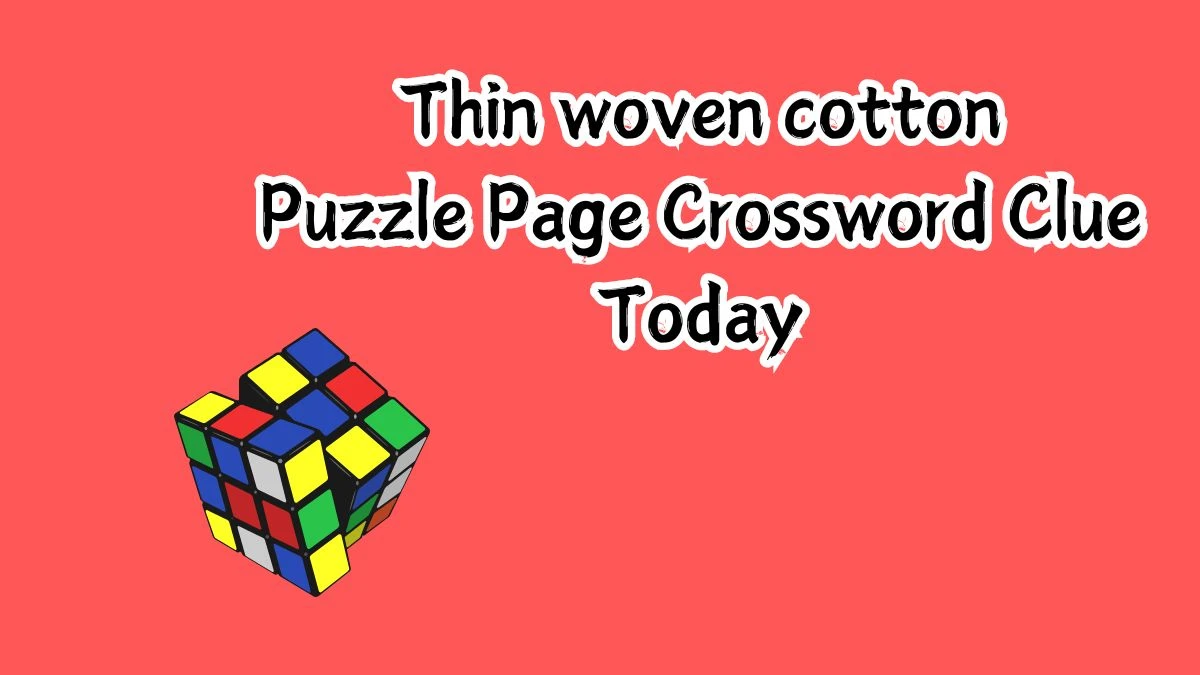 Thin woven cotton Puzzle Page