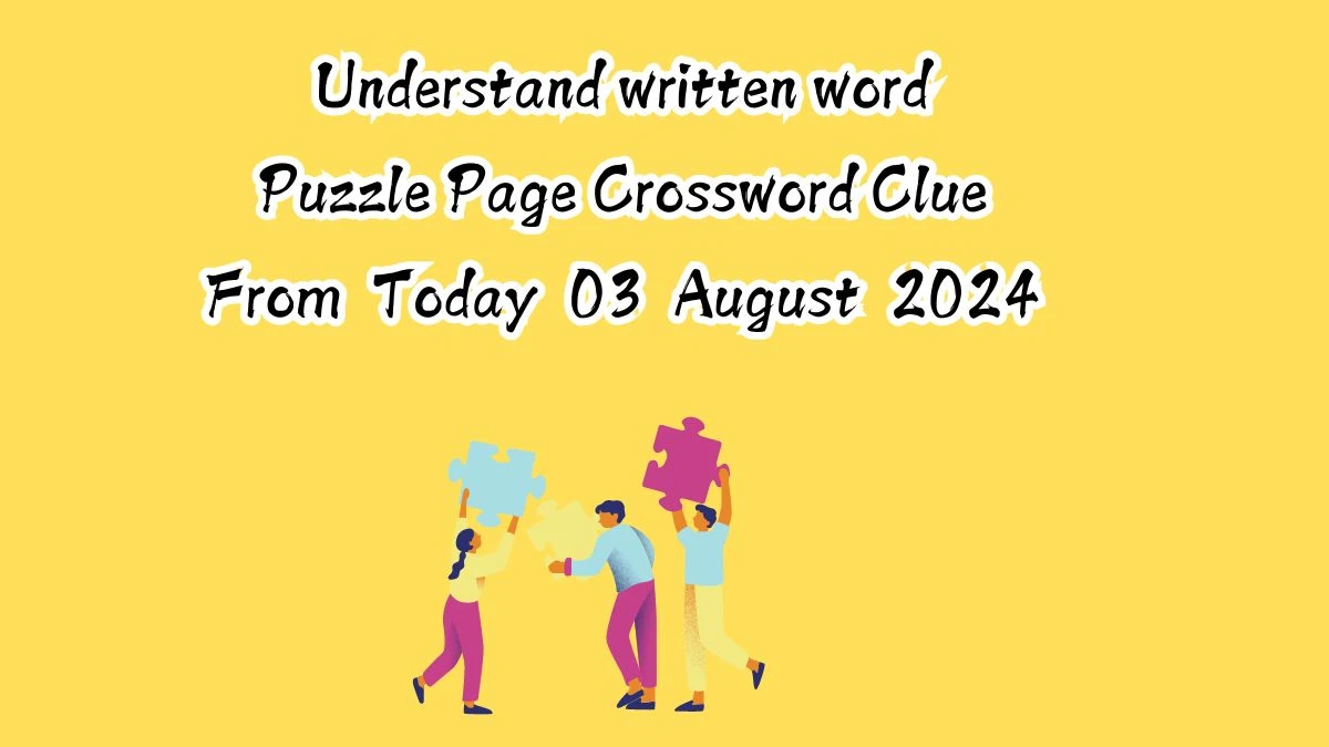 Understand written word Puzzle Page