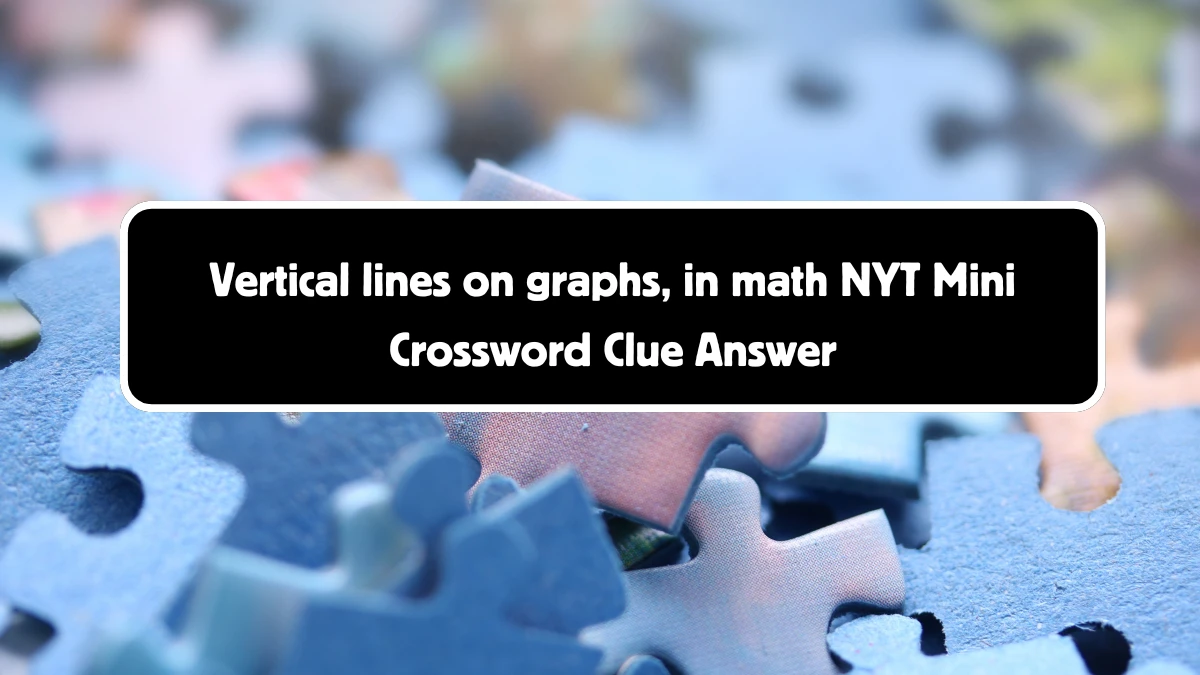 Vertical lines on graphs, in math NYT