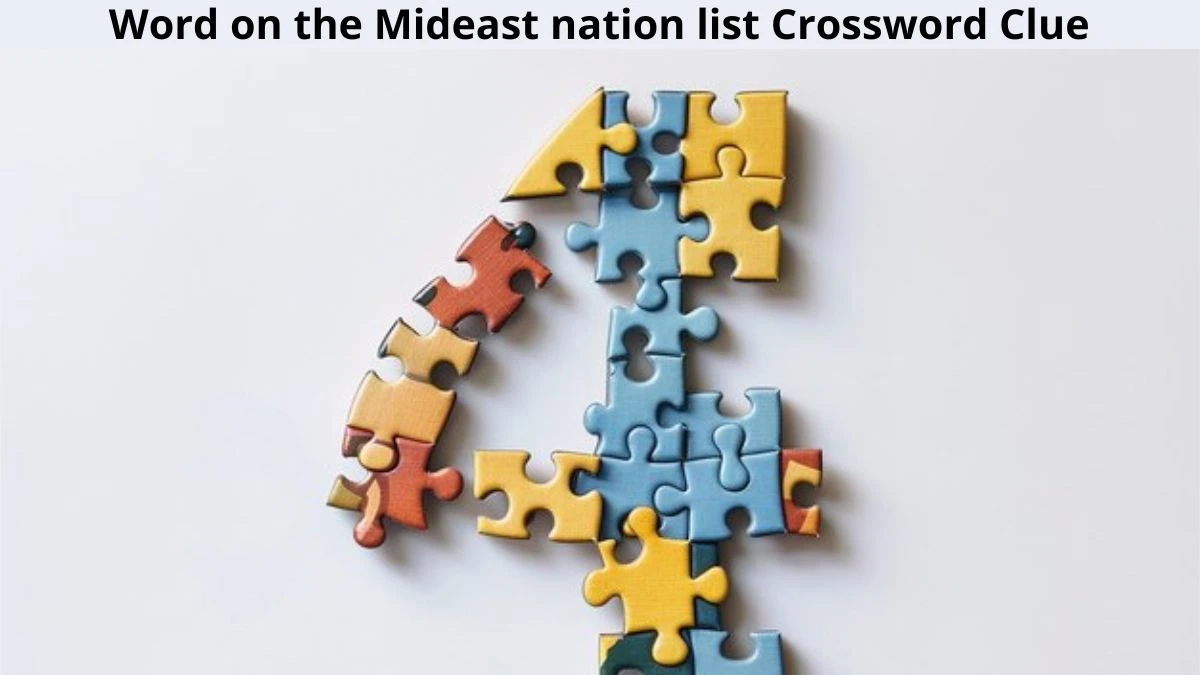 Word on the Mideast nation list Crossword Clue