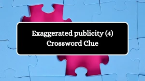 Exaggerated publicity (4) Crossword Clue 4 Letters