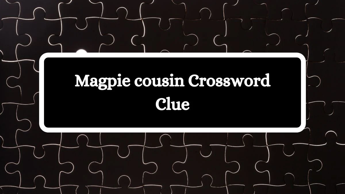 Magpie cousin Crossword Clue