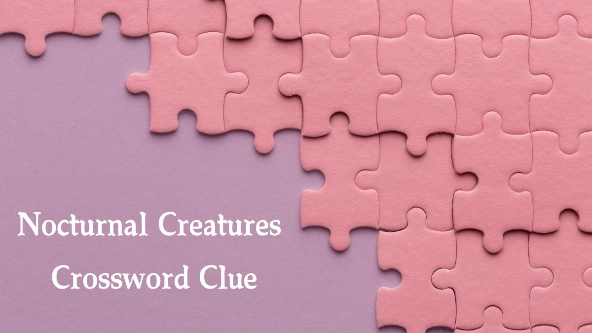 Nocturnal Creatures Crossword Clue 4 Letters