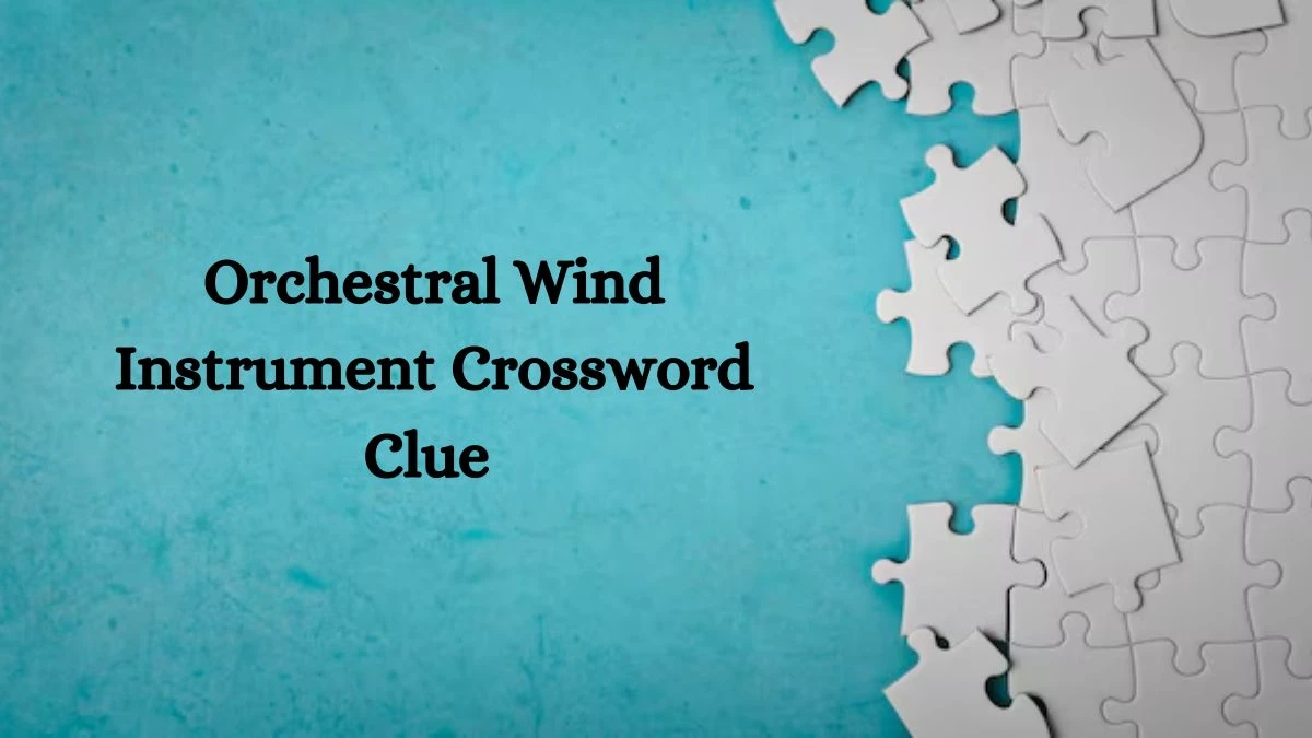 Orchestral Wind Instrument Puzzle Page