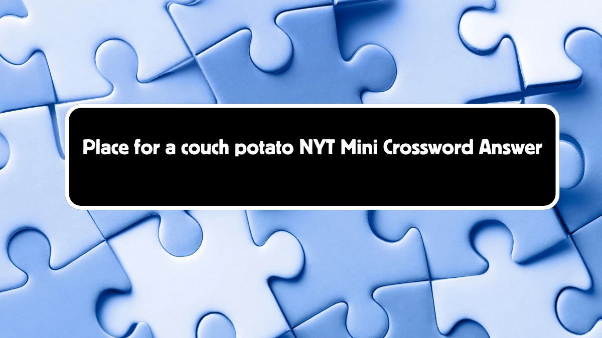 Place for a couch potato NYT Crossword Clue