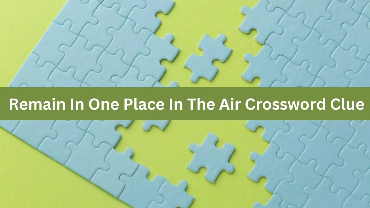 Remain In One Place In The Air Crossword Clue